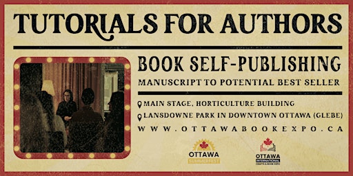 Book self-publishing: Manuscript to Bestseller - Ottawa Book Expo 2023