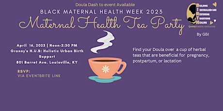 Maternal Health Tea Party primary image
