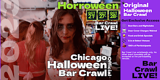 2023 Official Halloween Bar Crawl Chicago's Biggest Bar Event 3 Dates