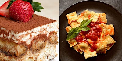 Immagine principale di Italian Cooking - Fresh Ravioli & Tiramisu Cooking Class! 