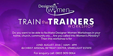 THE FIRST DESIGNER WOMEN TRAIN THE TRAINERS WORKSHOP POWERED BY DESIGNER WOMEN WORKSHOPS AN INITIATIVE OF DDHM primary image