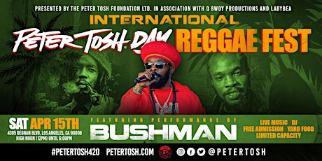 Vendor Registration - International Peter Tosh Day - Reggae Fest
