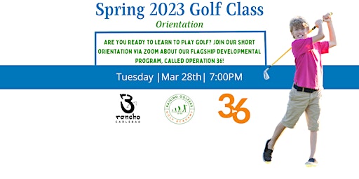 Spring 2023 Golf Class Zoom Orientation