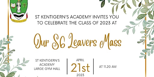 St Kentigern's Academy S6 Leavers' Mass 2023
