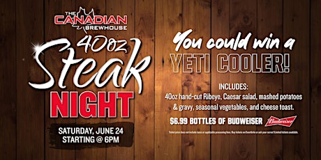 40 oz. Steak Night | Calgary (Northgate)