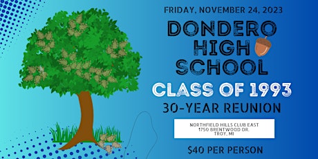Dondero High School Class of 1993: 30-Year Reunion