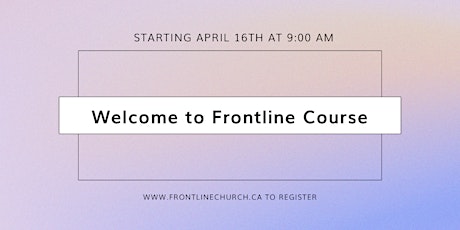 Welcome to Frontline Course