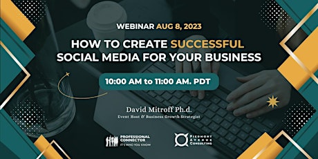 How to Create Successful Social Media for your Business - Live Webinar primary image