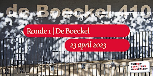 Burgerbegroting 2023 | Ronde 1 | Buurtcentrum De Boeckel