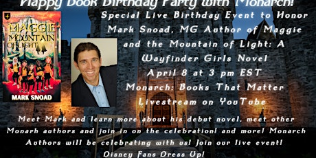 Happy Book Birthday Disney Themed Launch Party for MG Author, Mark Snoad