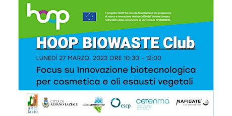Hauptbild für Innovazione circolare biotecnologica: BIOWASTE CLUB "HOOP"