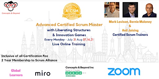 Advanced Certified Scrum Master® (A-CSM) - Live Online primary image
