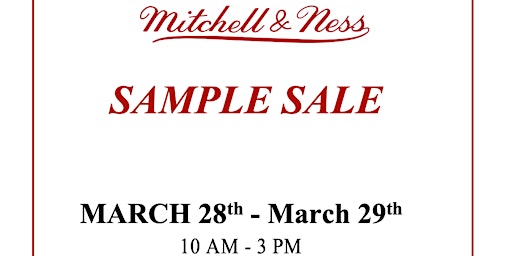 Mitchell & Ness SAMPLE SALE