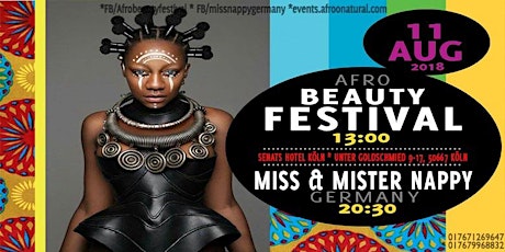 Hauptbild für Afro Beauty Festival mit Miss & Mister Nappy 2018