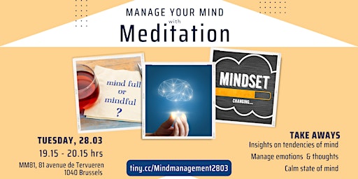 Manage your mind with Meditation