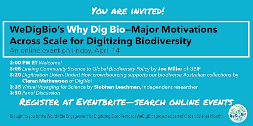 Symposium on Major Motivations Across Scale for Digitizing Biodiversity