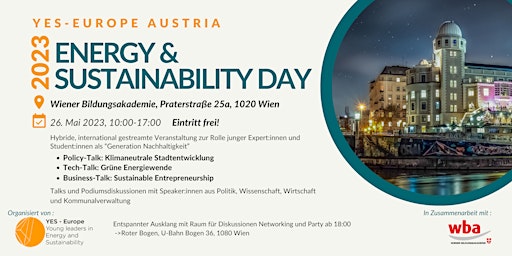 Energy & Sustainability Day in Wien