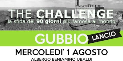THE CHALLENGE GUBBIO IL LANCIO THE CHALLENGE GUBBIO IL LANCIO
