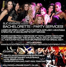BACHELORETTE VIP PARTY SERVICES | HOLLYWOOD & ORANGE COUNTY, CA | BJC EVENTS primary image
