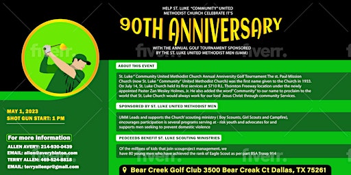St Luke 90th Anniversary Golf Tournament