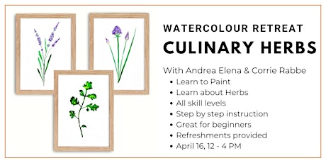 Culinary Herbs Watercolour Retreat