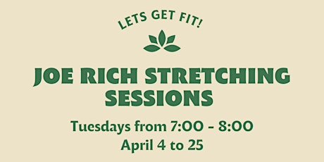 JR Stretching Sessions - April primary image