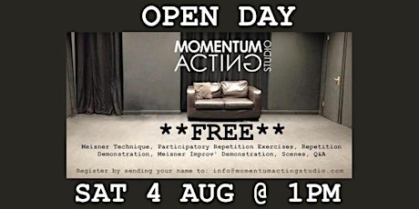 Open Day at Momentum Acting Studio primary image