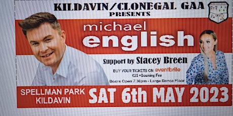 Michael English in Concert supported by Stacey Breen.