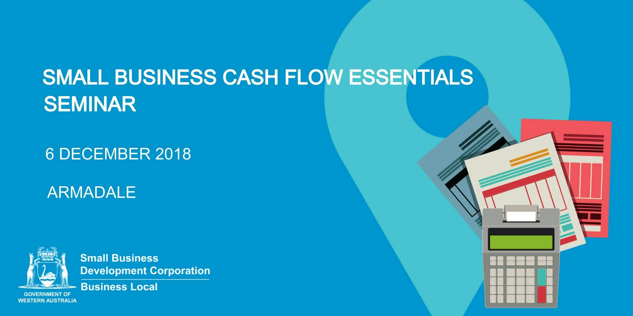 free seminar small business cash flow essentials armadale 6 dec