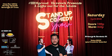 #HBMproud - Havelock Presents: Stand-up Comedy - A night out for the Adults primary image