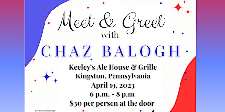 Meet & Greet with Chaz Balogh - Keeley’s Ale House & Grill