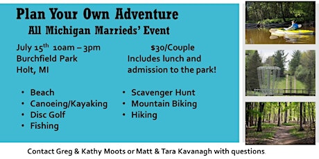Marrieds' Event - Plan Your Own Adventure