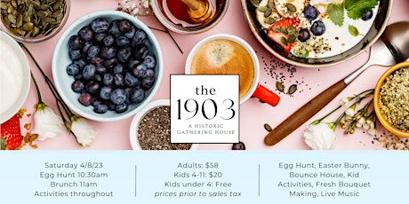 Easter Saturday Brunch at the 1903