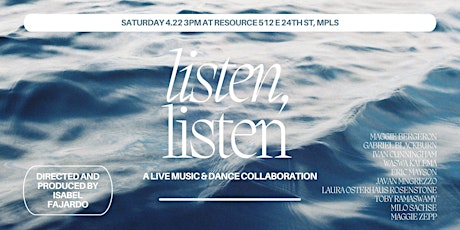 listen, listen: a live music and dance collaboration