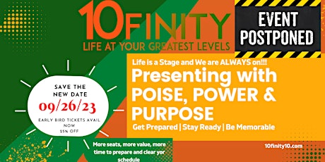 Present w/ POISE, POWER & PURPOSE |10finity Life & Levels Leadership Series