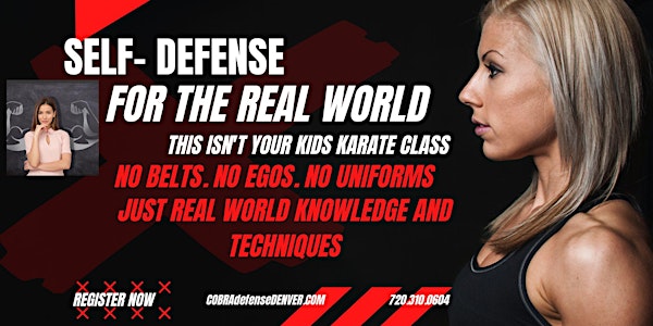 Adult/ Teen Self- defense Real World Techniques and knowledge