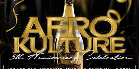 Afrokulture 5th Anniversary Celebration: : Afro-Caribbean-Latin Experience