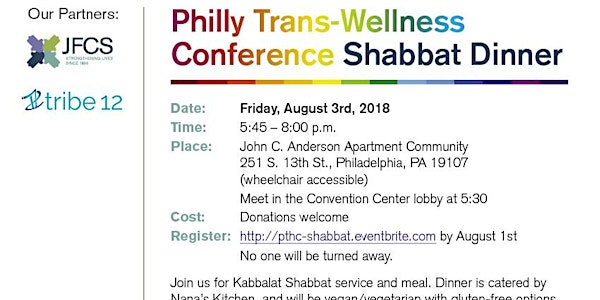Philly Trans-Wellness Conference Shabbat Dinner