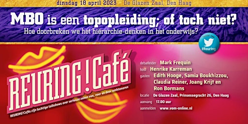 Reuring!Café #110: MBO is een topopleiding; of toch niet?