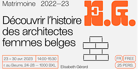 Découvrir l'histoire des architectes femmes belges avec Elisabeth Gérard