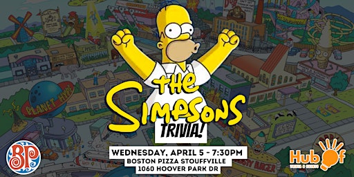 THE SIMPSONS Trivia Night - Boston Pizza (Stouffville)