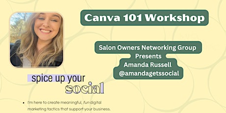 3 week workshop - Intro to Canva with @amandagetssocial