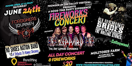 Thunder in the Valley Festival  Concert & Fireworks 2023