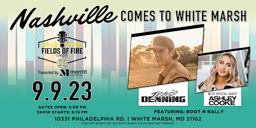 Travis Denning, Ashley Cooke, Boot N Rally Concert- Fields of Fire primary image