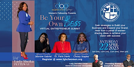 Be Your Own Boss- Virtual Entrepreneur Summit primary image