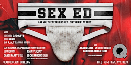 Sex Ed - Thursday  March 30th