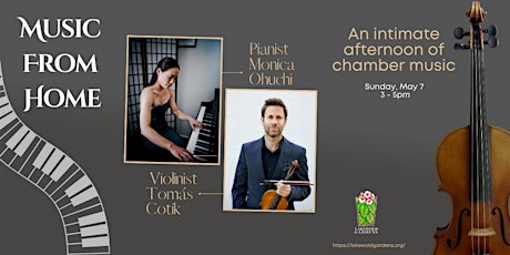 Music from Home 2023 season: Tomás Cotik, violin & Monica Ohuchi, piano