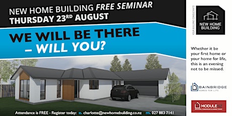 We Will Be There -Will You?? Free Building Seminar primary image
