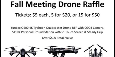 DRONE RAFFLE TICKETS FOR SALE - DRAWING AT FALL MEETING 8/18/2018 primary image