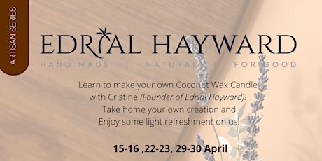 Coconut wax candle making with Cristine from Edrial Hayward